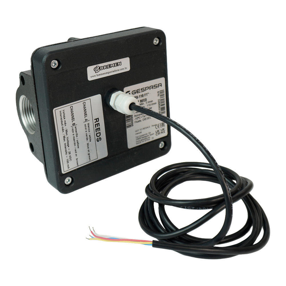 Medidor Digital para Óleo e Diesel  • 5 a 110 l/min • 1" • SAE140