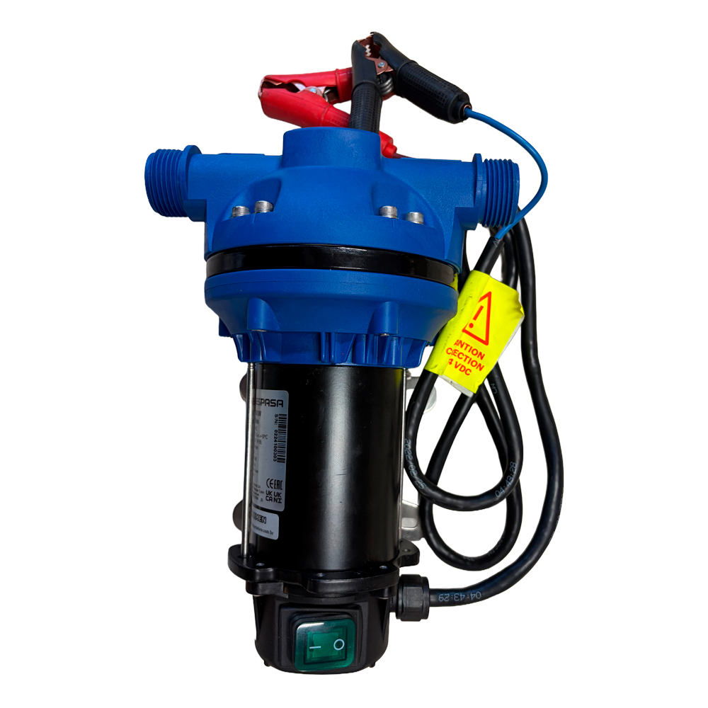 Bomba Diafragma para Arla 32 e Água 24V 30L/min • Conexões 1"