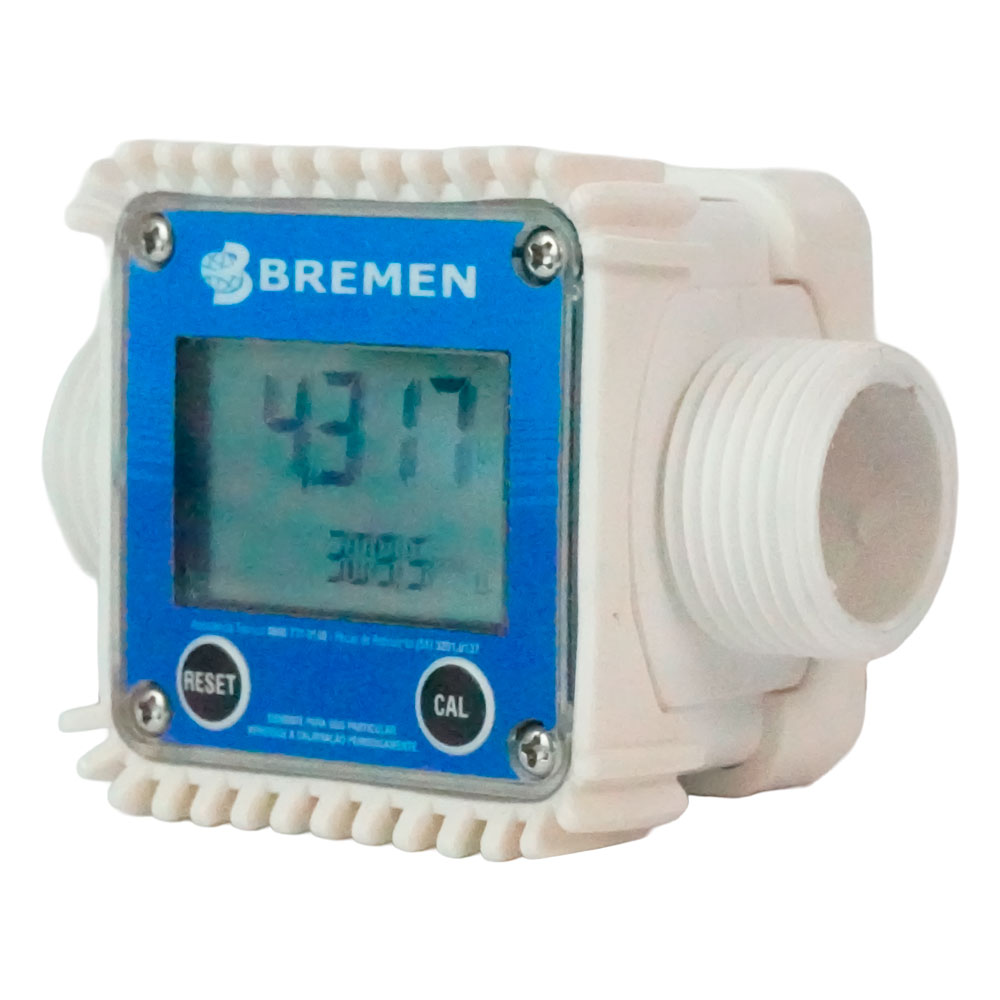 Medidor Digital para Arla 32 • Polietileno 100 L/min 1" x 1" BSP Macho