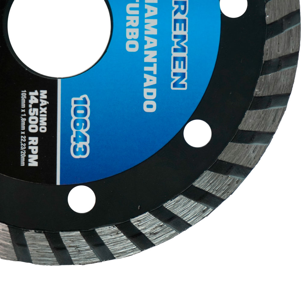 Disco Diamantado • Turbo • 105 x 20 x 1,8 mm