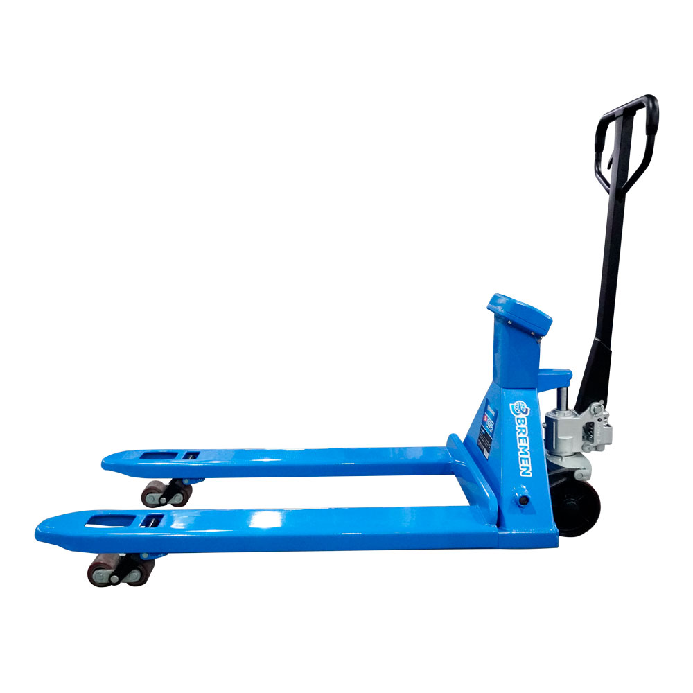 Paleteira Hidráulica Manual com Balança Digital • Rodas Duplas em PU • 3 TON