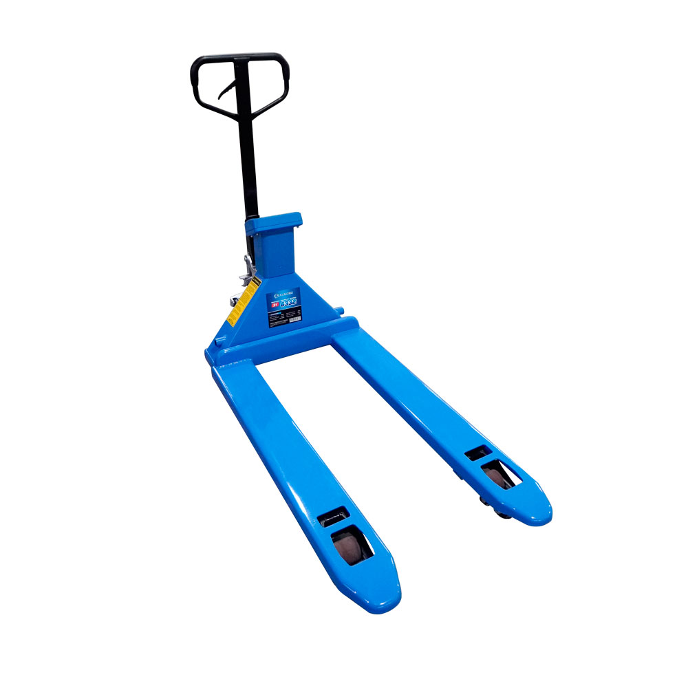 Paleteira Hidráulica Manual com Balança Digital • Rodas Duplas em PU • 3 TON