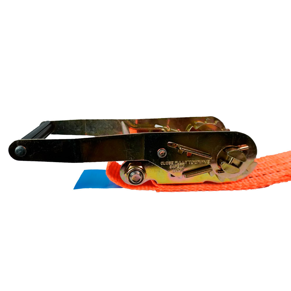 Cinta para Amarração de Carga 3T x 10M x 50MM Com Catraca e Gancho Tipo J