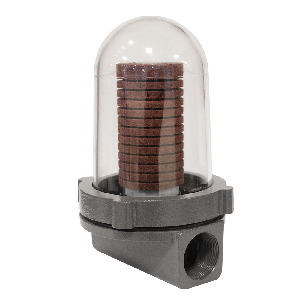 Filtro de Linha Cúpula para Combustível • 80 L/min 1 1/2" NPT • 25 μm