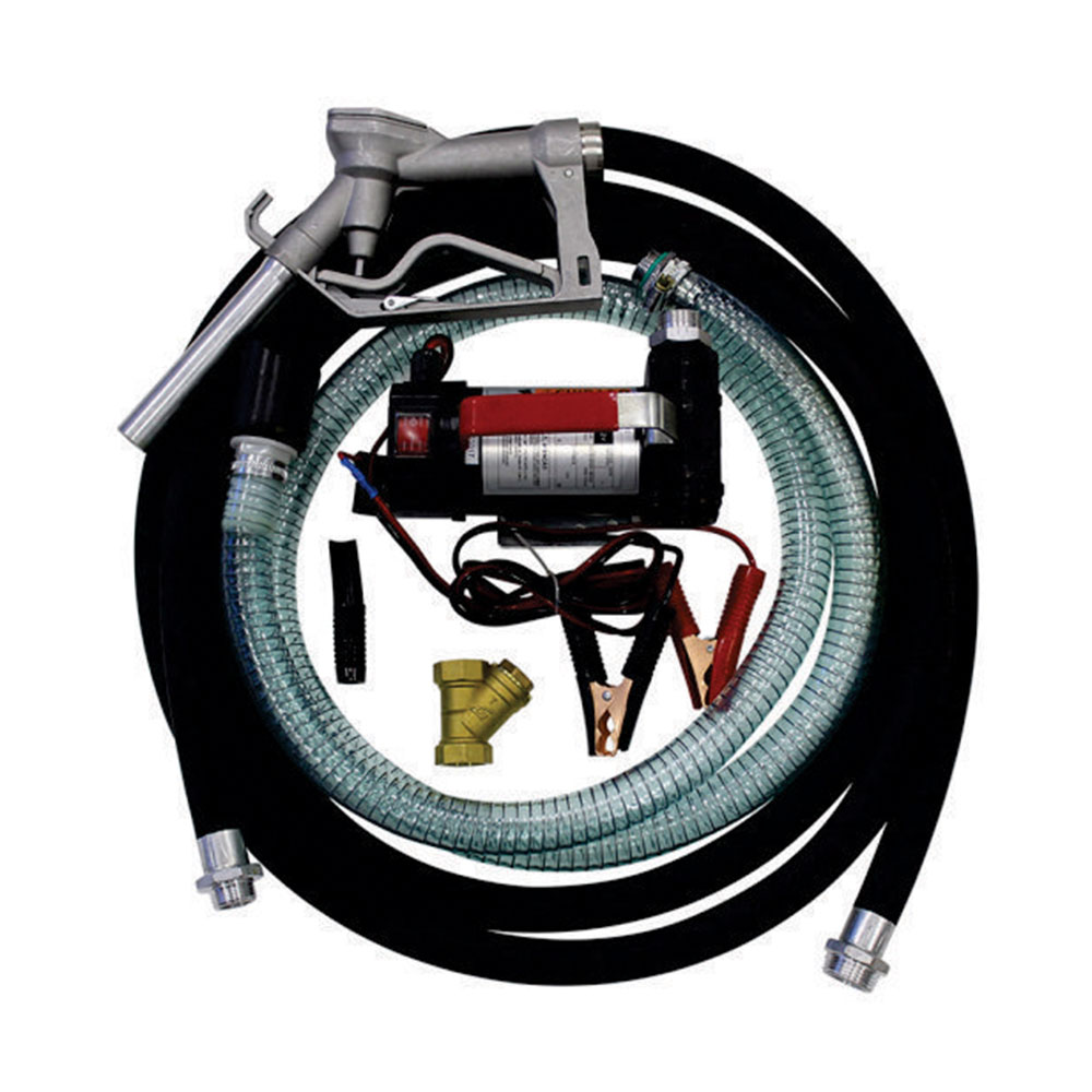 Bomba para Diesel 12V 155W 40L/min • C/ Mangueira 3/4", Bico Manual e Filtro