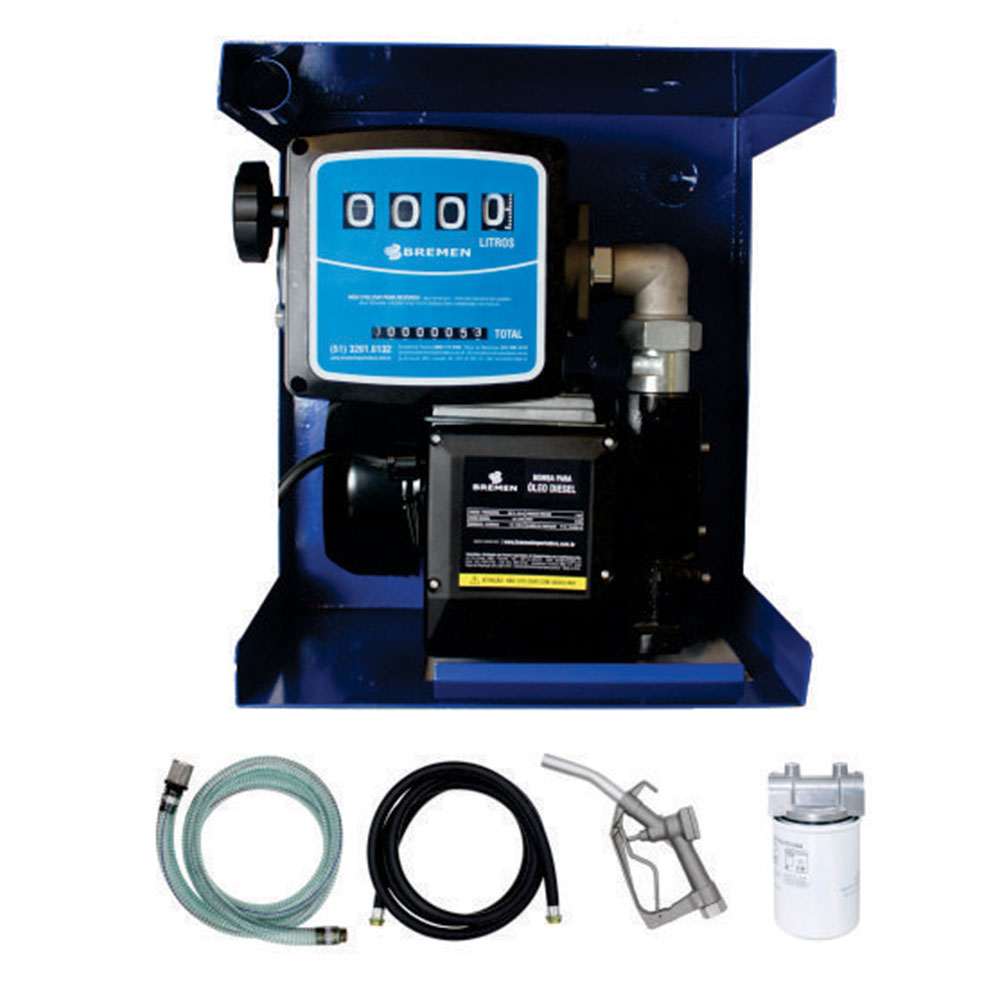 Kit para Contentor 1000L com Bomba 220V 60L/min • Diesel