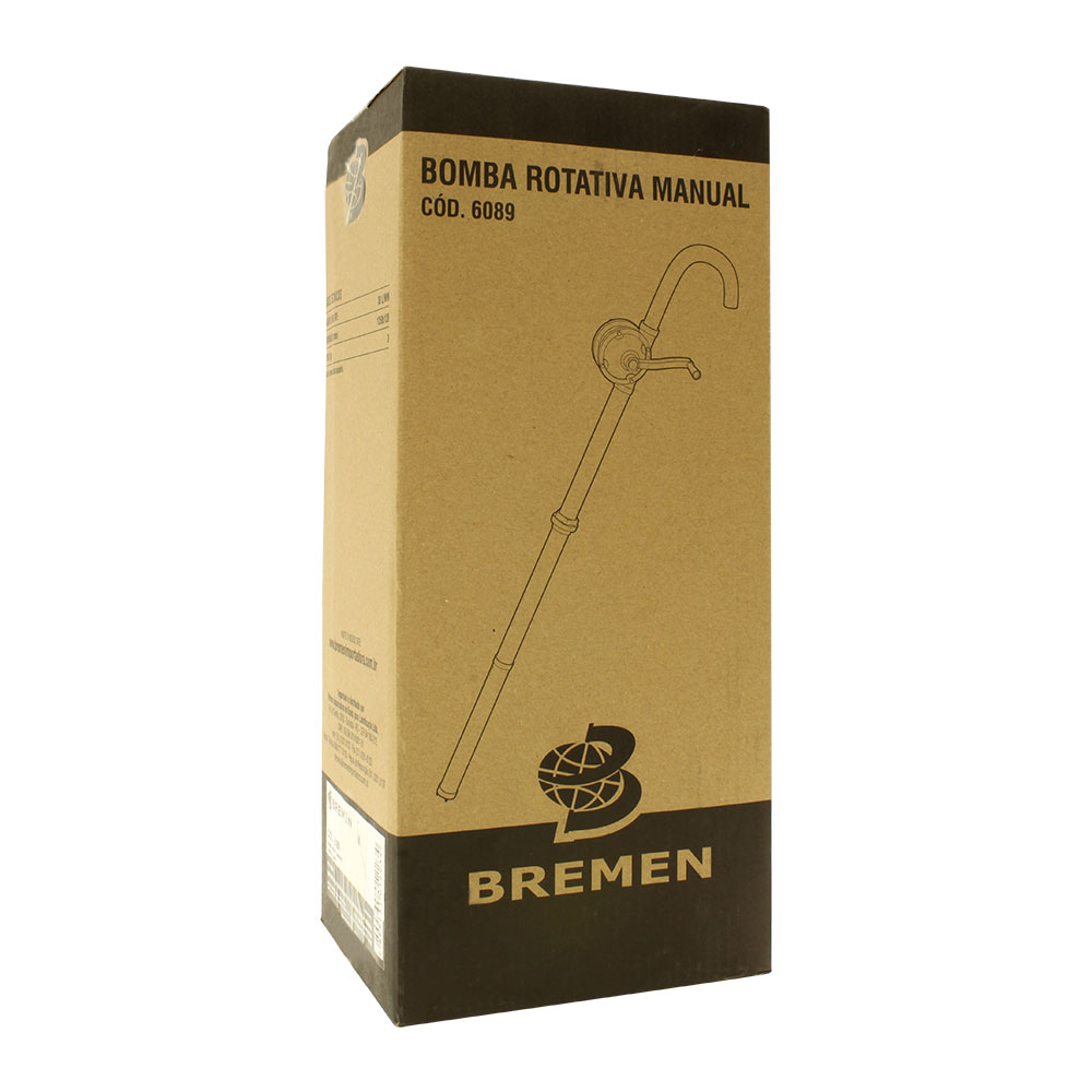 Bomba Rotativa Manual para Tambor de 200L • Diesel, Óleo Lubrificante e Querosene