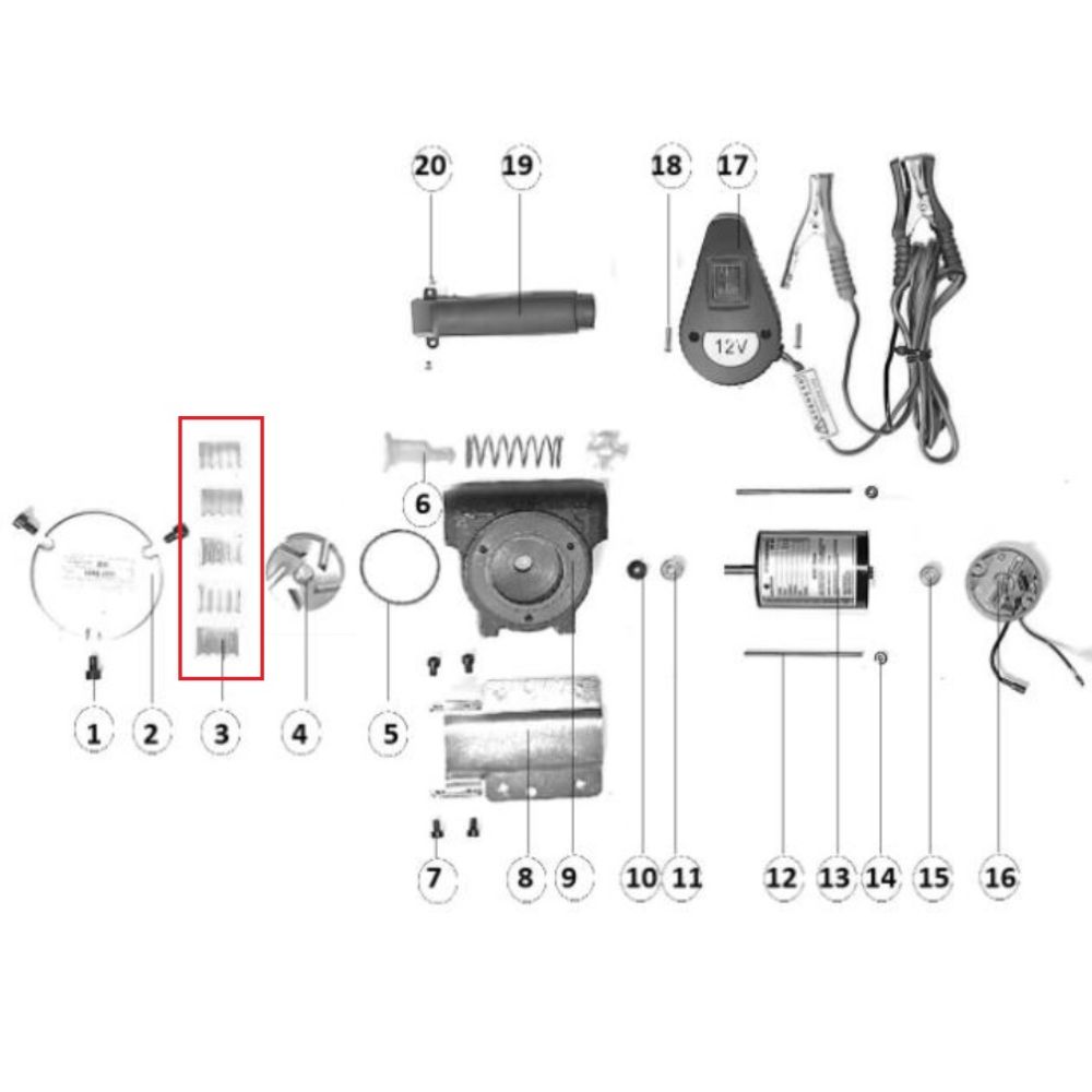 Kit Palhetas para Bomba 12 V 8830