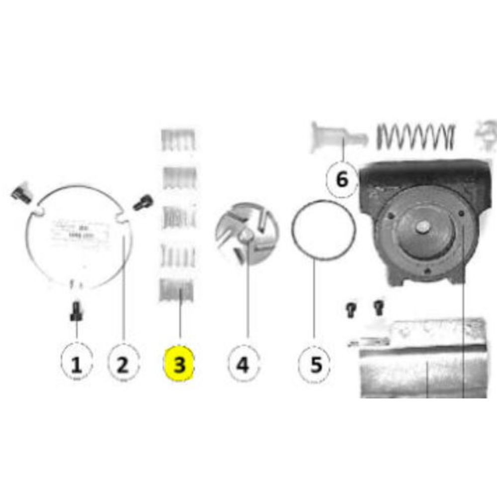 Palheta para Bomba 8830 e 483100