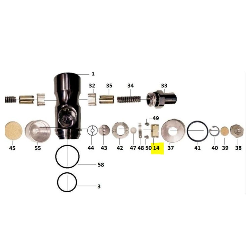 Bucha Inversora para Propulsora 6734 e 2405