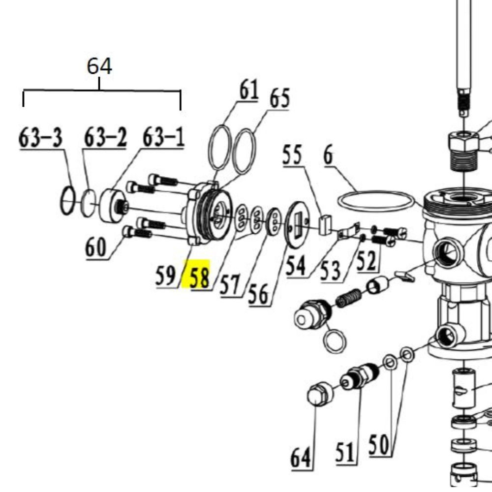 Junta de Papel para Propulsora 8597, 8596, 8595 e 2405