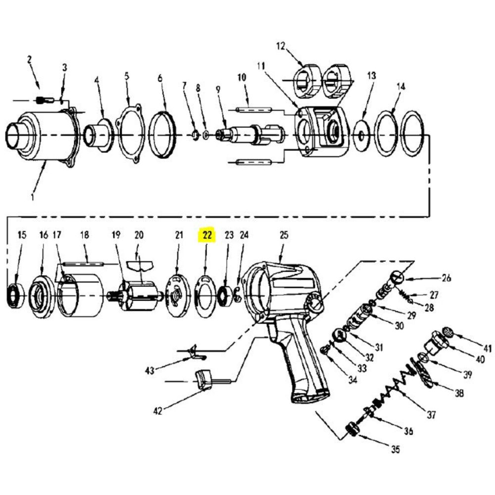 Junta Traseira para Chave de Impacto 1/2" 8786