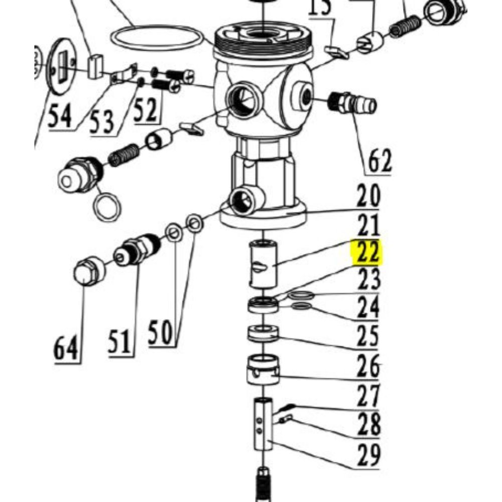 Gaxeta de Vedação para Propulsora 8597, 8596 e 8595