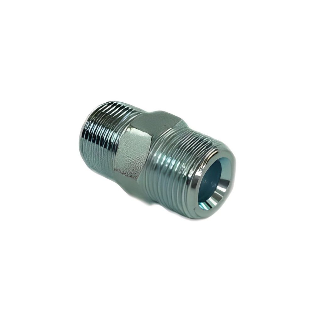 Niple 1/4" x 1/4" NPT Assento 60º Rosca Macho