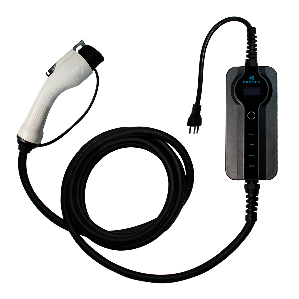 Carregador Portátil para Veículos Elétricos TIPO 1 • 3,5kW 127/220V BIVOLT 2P+T 20A