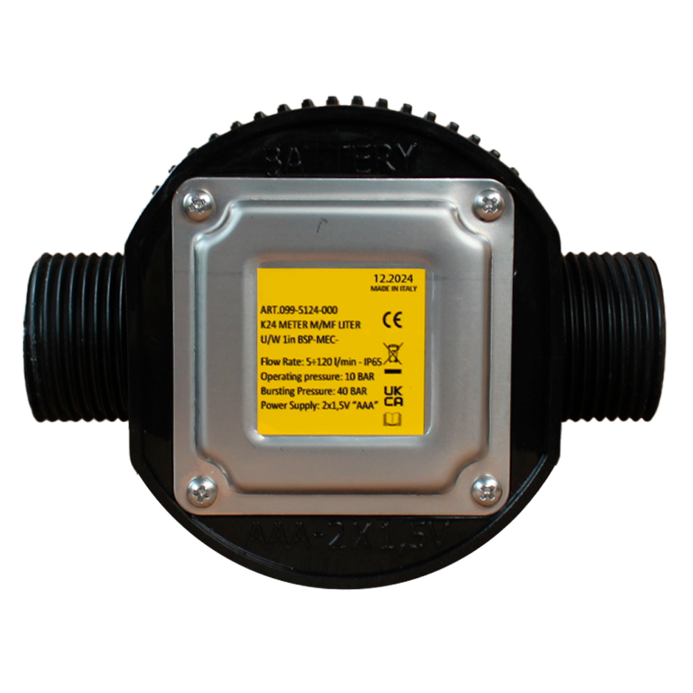 Medidor Digital para Arla 32 • 1" x 1" BSP Macho • 120 L/min