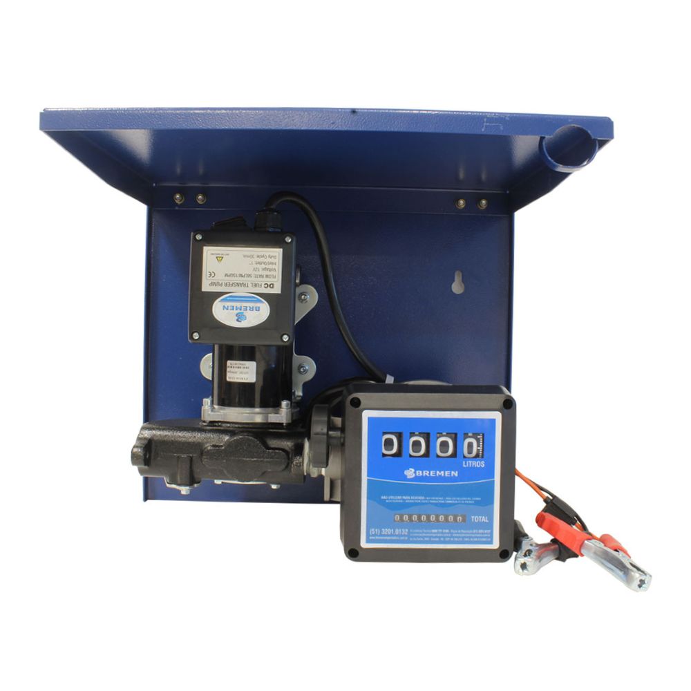 Kit Abastecimento para Diesel 12V 56L/min • C/ Bico Manual e Mangueira de Transf. 4m