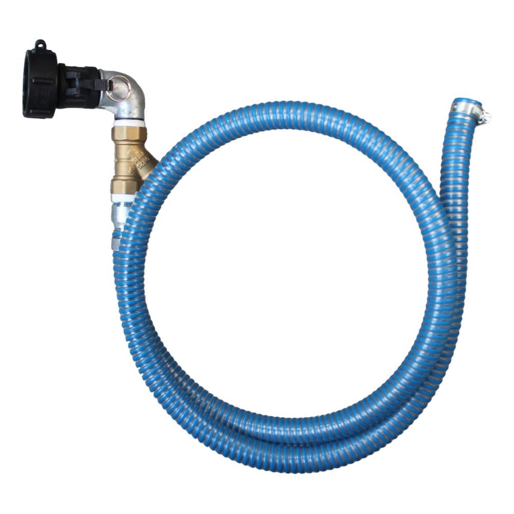 Kit para Contentor IBC com Bomba para Diesel, Etanol, Gasolina e Querosene 12V 75L/min • C/ Bico Automático, Mangueira de Transf. NBR 5m e Filtro Y • À Prova de Explosão