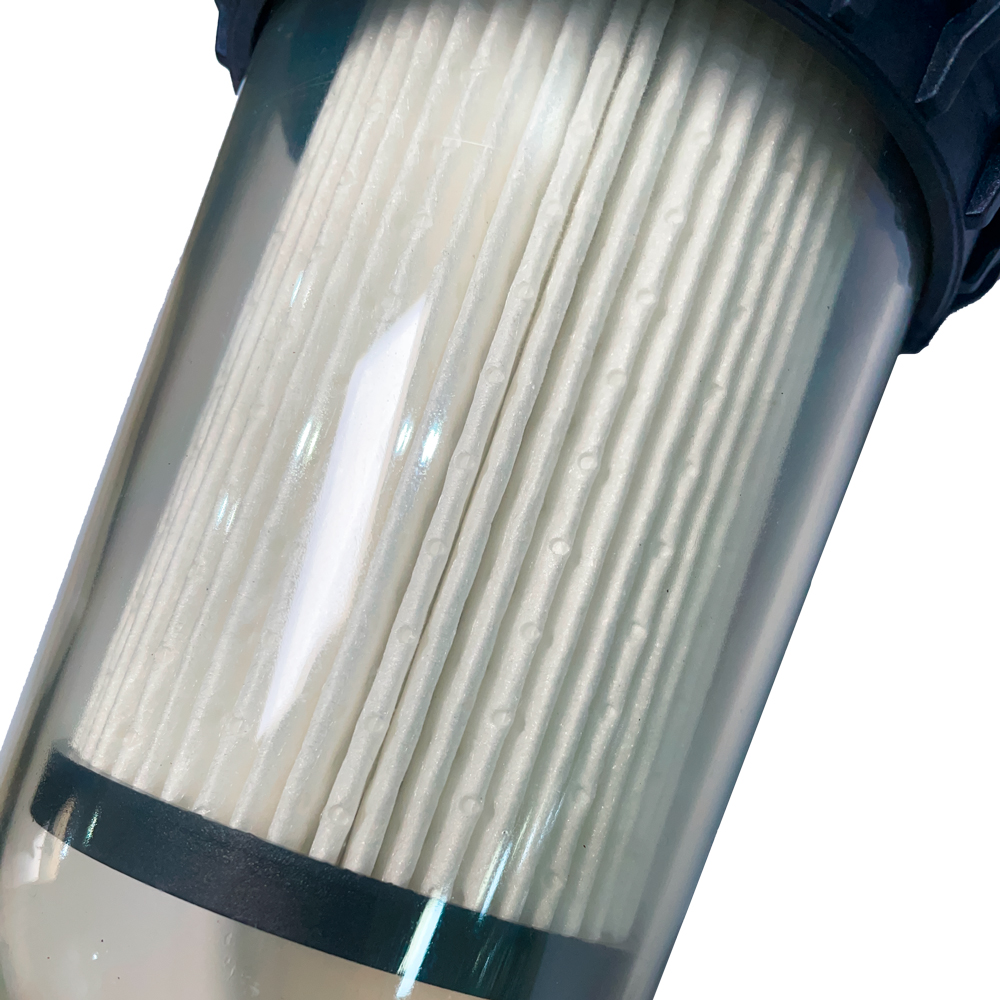 Filtro de Linha Cúpula para Combustível • 100L/min 1" NPT • 30 μm