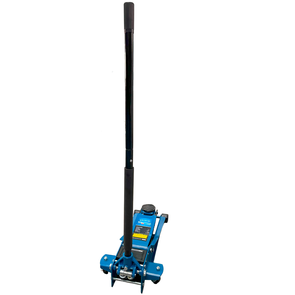 Macaco Hidráulico Jacaré Rebaixado com Pistão Duplo • 3 TON • Rodas de Ferro