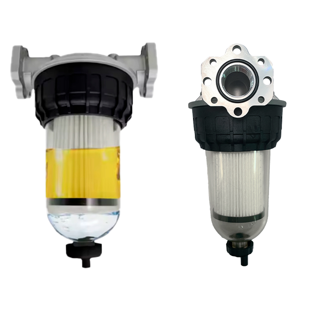 Filtro de Linha Cúpula para Combustível • 100L/min 1" NPT • 30 μm