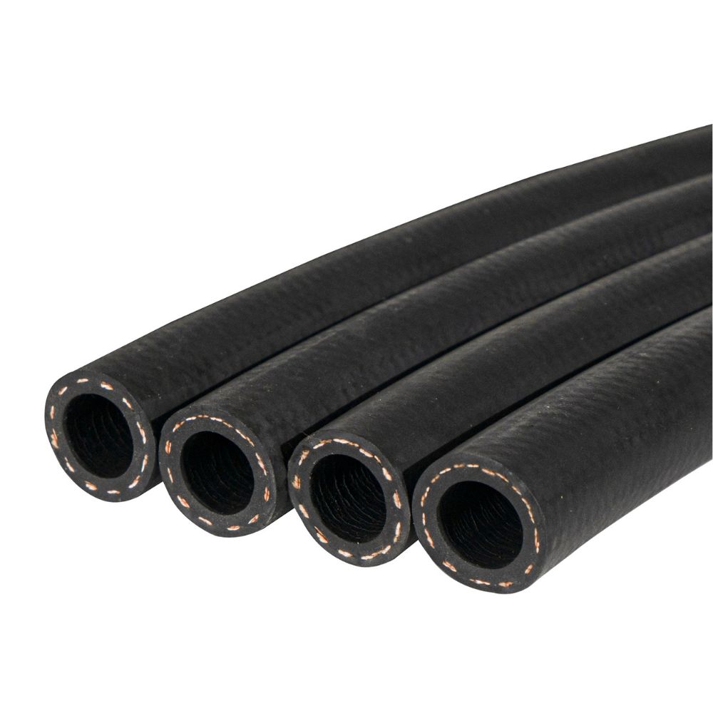 Mangueira Hidráulica NBR Ø 3/4" x Rolo 50 m • 1 Trama de Nylon • P/ Água, Ar, Diesel e Óleo