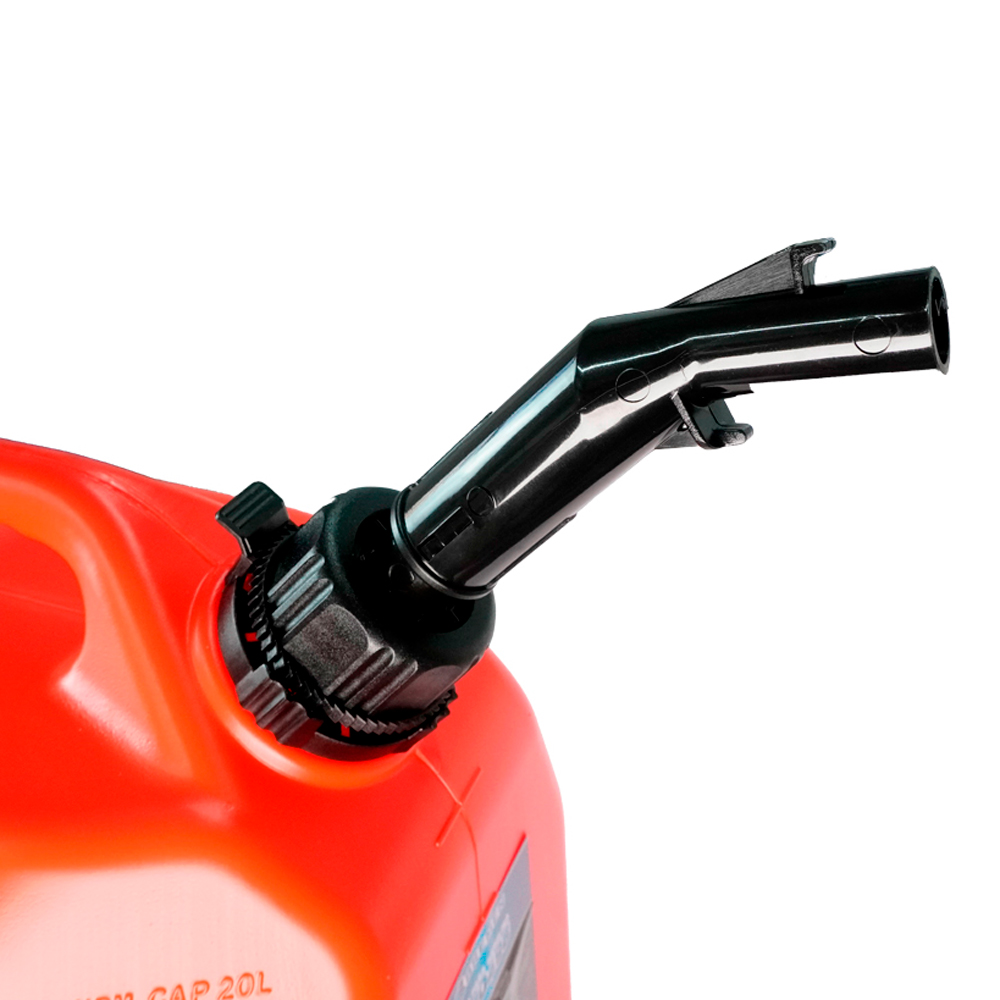 Galão de Alta Densidade para Gasolina 20L • C/ Liberação por Pressão e Bico Antigotejante
