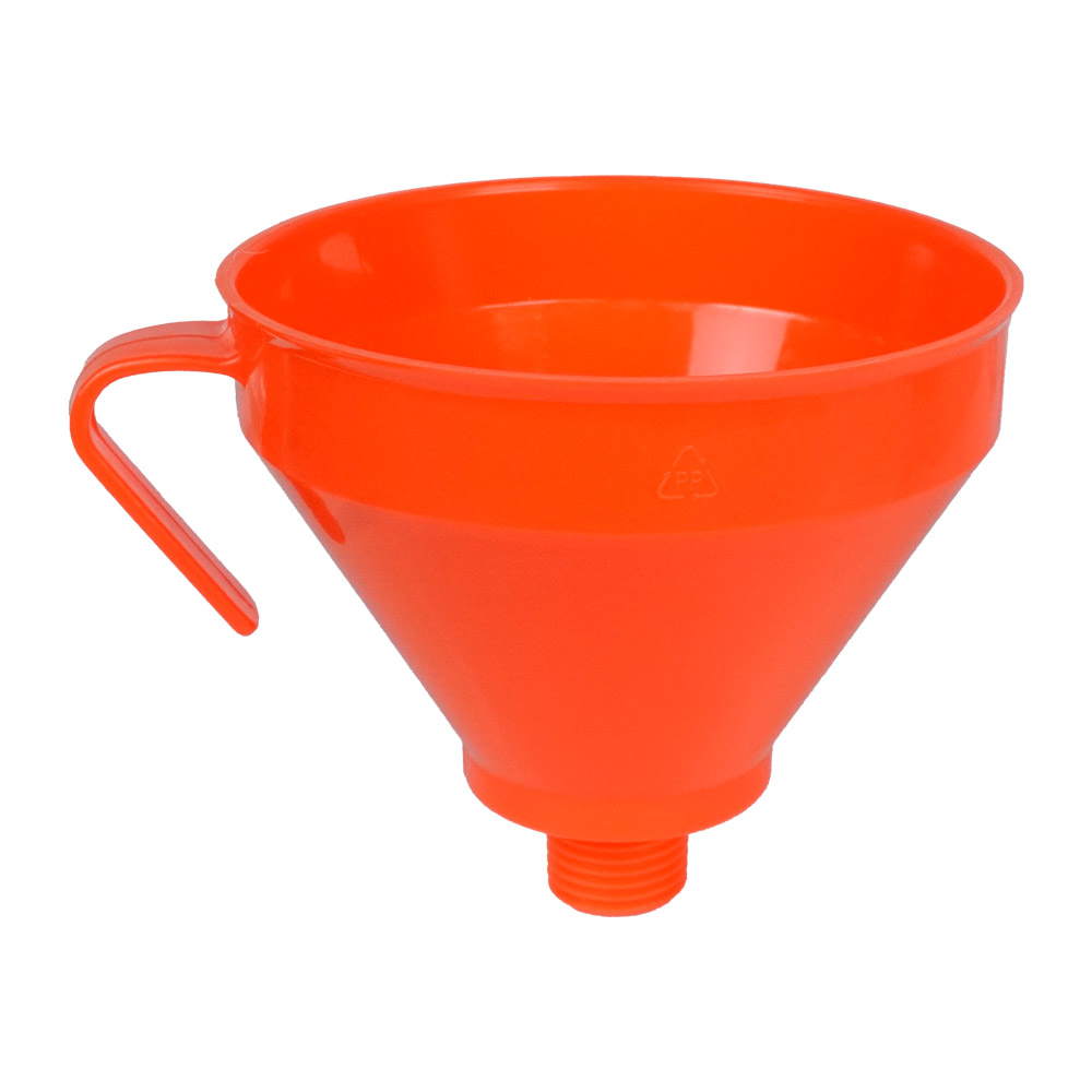 Funil de Polietileno com Extensão Flexível • Laranja • 1,3 L