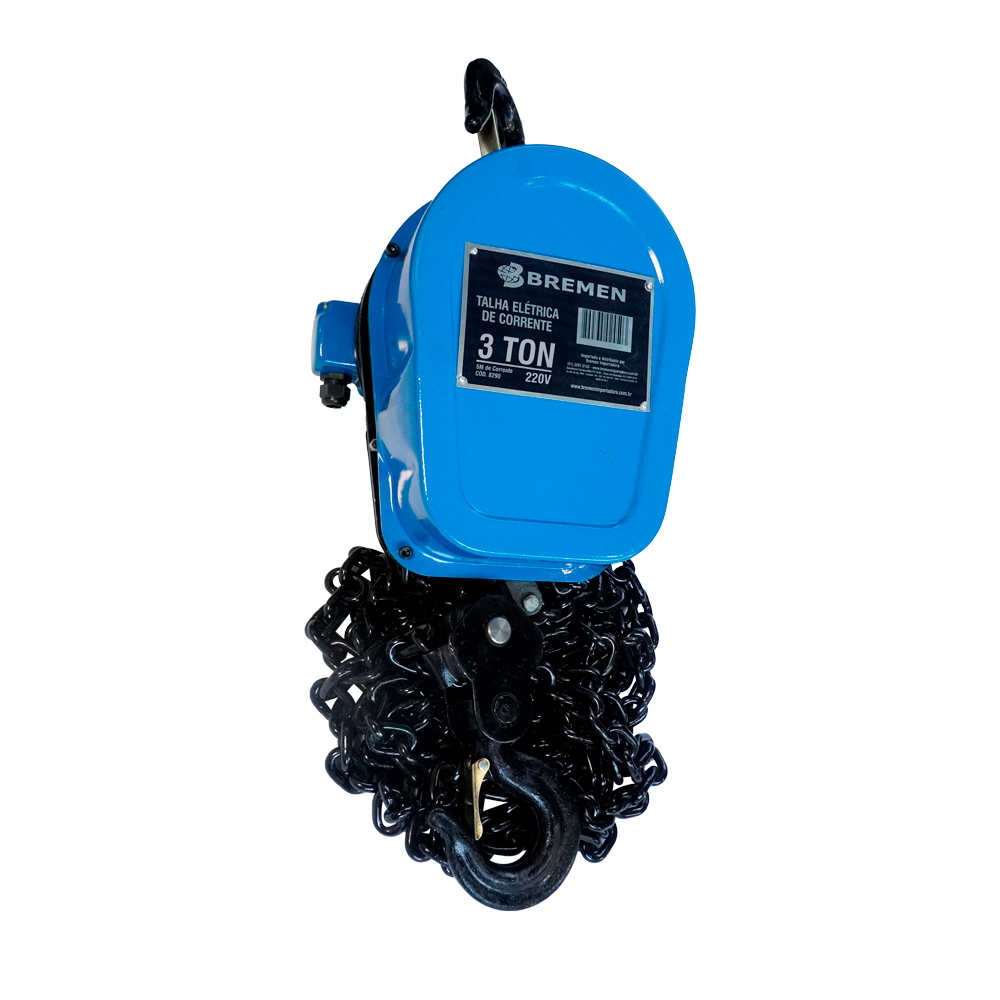 Talha Elétrica de Corrente • 220 V • 3000 kg • Elevação de 5 m