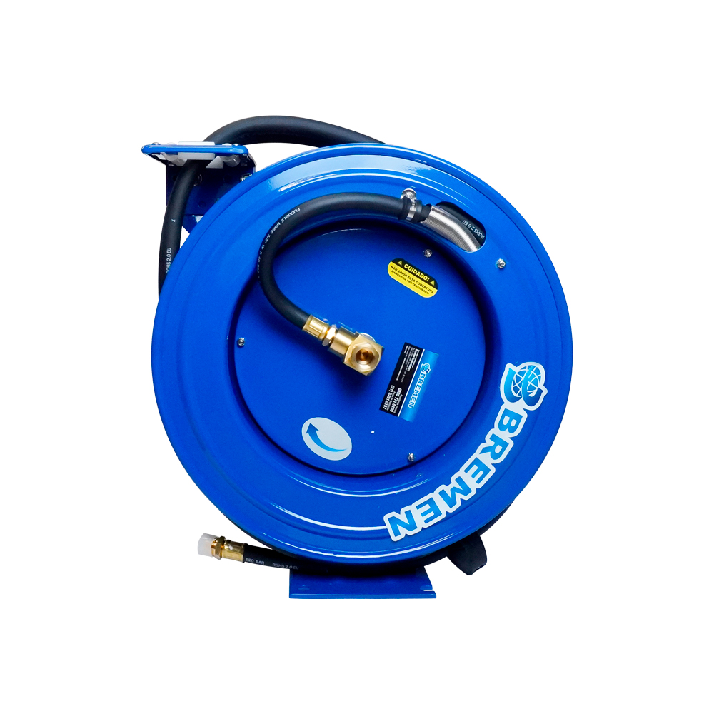 Carretel Retrátil Aberto p/ Ar C/Mangueira 1/2" 15m